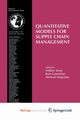 Quantitative Models for Supply Chain Management, 