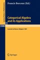 Categorical Algebra and its Applications, 