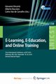 E-Learning, E-Education, and Online Training, 