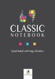 Classic Notebook Quad Ruled with Page Dividers, Journals and Notebooks