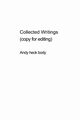 Collected Writings (unedited), boyd andy heck