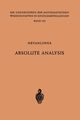 Absolute Analysis, Nevanlinna Frithjof