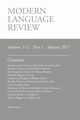 Modern Language Review (112, 