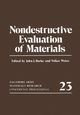 Nondestructive Evaluation of Materials, Weiss Volker
