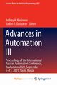 Advances in Automation III, 