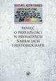 Pami o przeszoci w prywatnych narracjach i historiografii, 