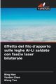 Effetto del filo d'apporto sulle leghe Al-Li saldate con fascio laser bilaterale, Han Bing
