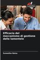 Efficacia del meccanismo di gestione delle lamentele, Naisa Suneetha