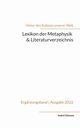 Lexikon der Metaphysik & Literaturverzeichnis, Chinnow Andr