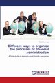 Different ways to organize the processes of financial administration, Nummela Maria