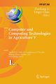 Computer and Computing Technologies in Agriculture, 