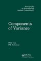Components of Variance, Cox D.R.