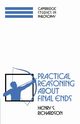 Practical Reasoning about Final Ends, Richardson Henry S.