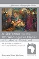 A Defense for the Chronological Order of Luke's Gospel, Fung Benjamin Wing Wo