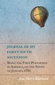 Journal of My Forty-Fifth Ascension, Being the First Performed in America, on the Ninth of January, 1793, Blanchard Jean-Pierre