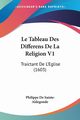 Le Tableau Des Differens De La Religion V1, Sainte-Aldegonde Philippe De