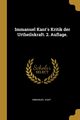 Immanuel Kant's Kritik der Urtheilskraft. 2. Auflage., Kant Immanuel