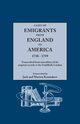 List of Emigrants from England to America, 1718-1759. Transcribed from Microfilms of the Original Records at the Guildhall, London. New Edition [1984], Kaminkow Marion J.