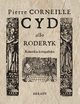 Cyd albo Roderyk, Corneille Pierre