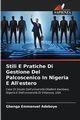 Stili E Pratiche Di Gestione Del Palcoscenico In Nigeria E All'estero, Adeboye Gbenga Emmanuel