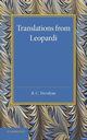 Translations from Leopardi, 