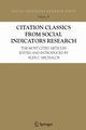 Citation Classics from Social Indicators Research, 