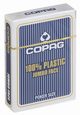 Karty do gry Copag 100% Plastic Poker size Jumbo Index granatowe, 