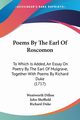 Poems By The Earl Of Roscomon, Dillon Wentworth