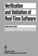 Verification and Validation of Real-Time Software, 