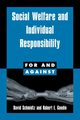 Social Welfare and Individual Responsibility, Schmidtz David
