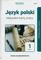 Jzyk polski 1 Maturalne karty pracy Cz 1 Linia II Zakres podstawowy, Tomaszek Katarzyna