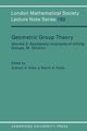 Geometric Group Theory, 