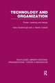 Technology and Organization (RLE, Scarbrough Harry