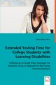 Extended Testing Time for College Students with Learning Disabilities, Baker Jeffrey