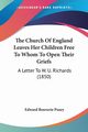 The Church Of England Leaves Her Children Free To Whom To Open Their Griefs, Pusey Edward Bouverie