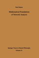 Mathematical Foundations of Network Analysis, Slepian Paul