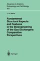 Fundamental Structural Aspects and Features in the Bioengineering of the Gas Exchangers, Maina J.N.