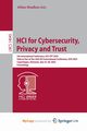HCI for Cybersecurity, Privacy and Trust, 