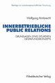 Innerbetriebliche Public Relations, Armbrecht Wolfgang