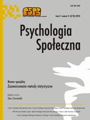 ksiazka tytu: Psychologia Spoeczna nr 2-3(14)/2010 autor: 