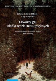 Czwarty gaj. Riedla teoria sztuk piknych, Johann Gottfried Herder