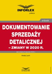 Dokumentowanie sprzeday detalicznej ? zmiany w 2020 r., 