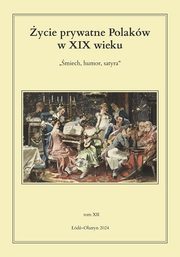 ycie prywatne Polakw w XIX wieku., 