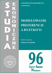 Modelowanie preferencji a ryzyko '11. SE 96, 