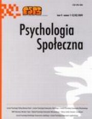 ksiazka tytu: Psychologia Spoeczna nr 1-2(10)/2009 autor: 