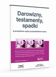 Darowizny, testamenty, spadki, Eliza Jamborska
