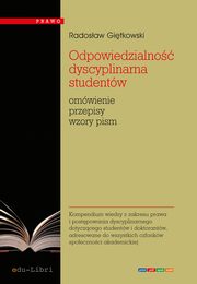 Odpowiedzialno dyscyplinarna studentw, Radosaw Gitkowski