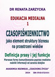 Czasopimiennictwo, jako element struktury biznesu na przestrzeni wiekw, Dr Renata Zarzycka