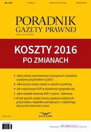 Koszty 2016 po zmianach, Tomasz Krywan