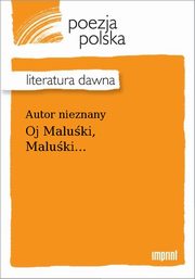 ksiazka tytu: Oj Maluki, Maluki... autor: Autor nieznany